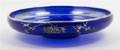 A Glass and Silver Overlay Center Bowl
