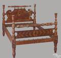 Pennsylvania painted rope bed ca 1820