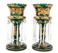 A Pair of Continental Glass Girandoles