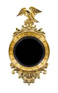 An American Federal Style Giltwood Bullseye Mirror