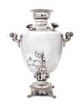 A Silvered Metal Samovar
