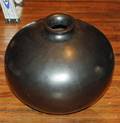 A Santa Clara Blackware Pottery Olla