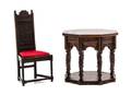 Two Miniature Jacobean Style Furniture Articles