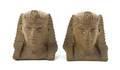 A Pair of Egyptian Style Ceramic Bookends