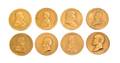 A Collection of Eight Presidential Bronze Medallions