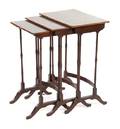 A Set of Edwardian Mahogany Nesting Tables