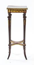 A Napoleon III Gilt Metal Mounted Pedestal Table