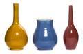 Three Chinese Monochrome Glazed Vases