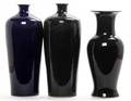 Three Monochrome Vases