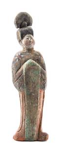 A Painted Pottery Figure of A Court Lady