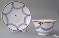 Spatter cup and saucer 19th c