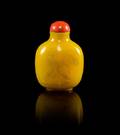 A Yellow Peking Glass Snuff Bottle