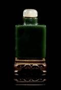 A Spinach Jade Snuff Bottle