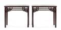 A Pair of Hardwood Tables