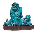 A Turquoise Glaze Stoneware Figure of Luohan