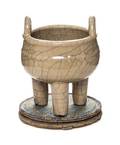 A GeType Porcelain Tripod Censer