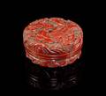 A Cinnabar Lacquer Box and Cover