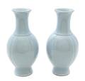 A Pair of ClairdeLune Porcelain Vases