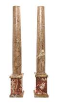 A Pair of Continental Marble Columns