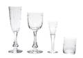 A Cut Glass Stemware Service