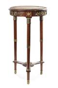 An Empire Style Gilt Bronze Mounted Mahogany Gueridon