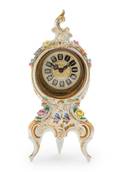 A Dresden Porcelain Desk Clock