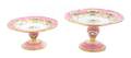A Pair of Continental Porcelain Cake Stands