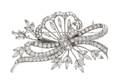 A Platinum and Diamond Spray Brooch
