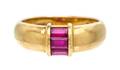 An 18 Karat Yellow Gold and Ruby Ring Tiffany  Co