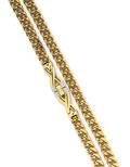 An 18 Karat Yellow Gold and Diamond Long Chain Necklace