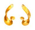 A Pair of 18 Karat Yellow Gold Earring Enhancers Michael Good