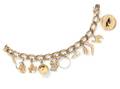 A 14 Karat Yellow Gold Charm Bracelet with 12 Attached Charms