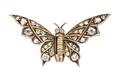 An Antique Gold and Diamond Butterfly Brooch