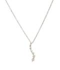 A 14 Karat White Gold and Diamond Necklace