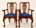 Pair of Mahogany Framed Chippendale Style Chairs