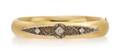 A 14 Karat Yellow Gold Platinum and Diamond Bracelet
