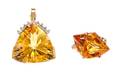A Collection of Yellow Gold and Citrine Jewelry