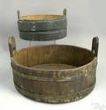 Two pine buckets 19th c
