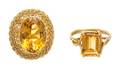 A Collection of Yellow Gold and Citrine Jewelry