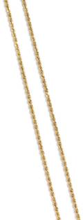 A 14 Karat Yellow Gold Rope Chain