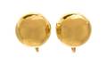 A Pair of 14 Karat Yellow Gold Ball Earclips Tiffany  Co