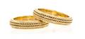 A Pair of 14 Karat Yellow Gold Rings