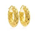 A Pair of 18 Karat Yellow Gold Hoop Earrings