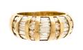 A Yellow Gold and Diamond Ring