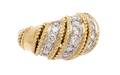 An 18 Karat Gold and Diamond Ring