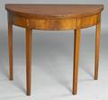 New England Hepplewhite mahogany card table ca 1800