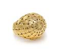 An 18 Karat Yellow Gold Bombe Ring