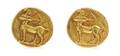 A Pair of 18 Karat Yellow Gold Sagittarius Cufflinks Van Cleef  Arpels