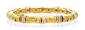 A 24 and 18 Karat Yellow Gold and Diamond Bracelet Mark Patterson