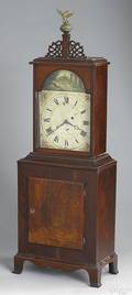 Newburyport Massachusetts Federal mahogany shelf clock early 19th c